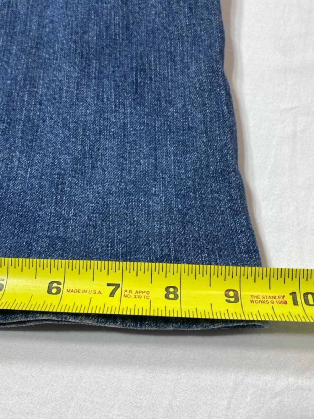 Lands End Women’s Original Fit Classic Waist Boot Leg Jeans Blue Size 16 - Picture 9 of 11
